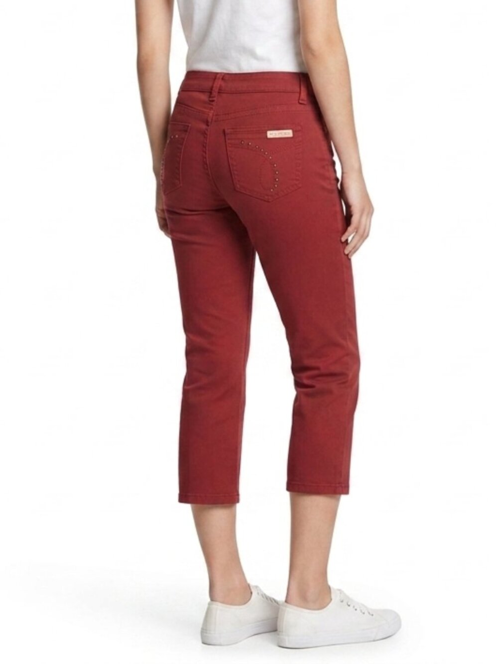 Calvin Klein Jeans "Russet Red" Denim Capri NEW Sz. 6